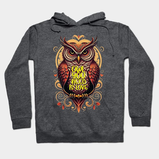 Owl Love Hoodie by likbatonboot